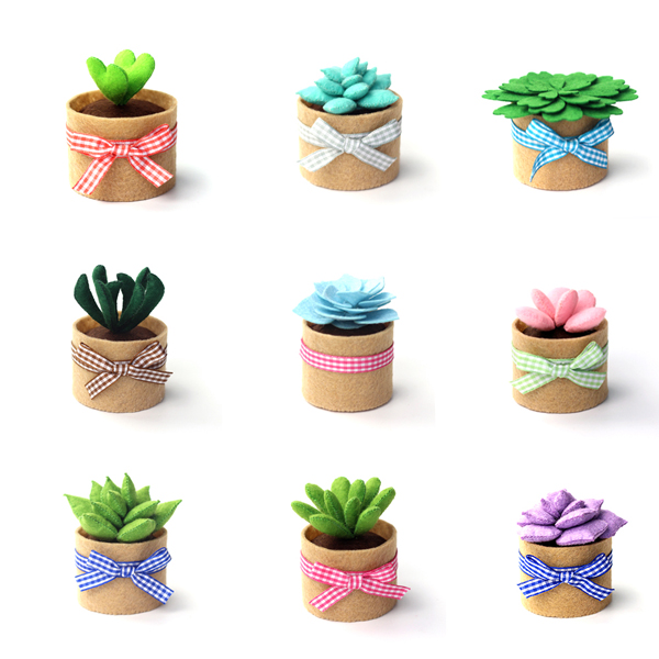INFUNLY Sewing Kit DIY Felt Succulents Kit and 19 similar items